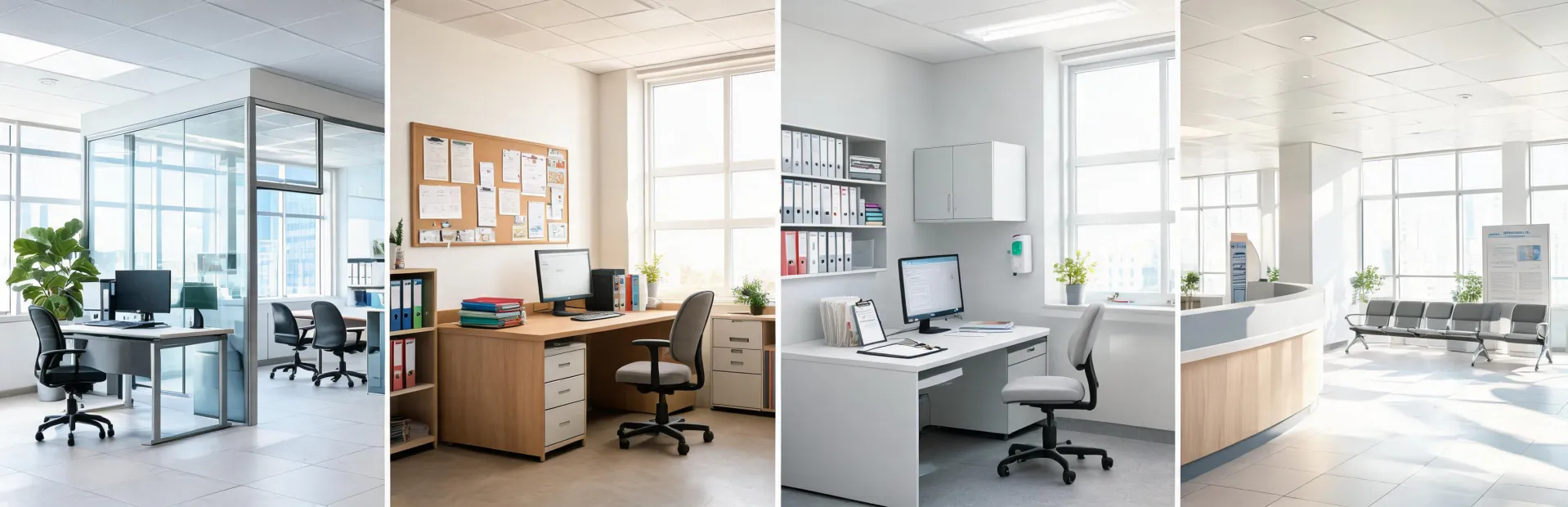 Office furniture installed across business environments